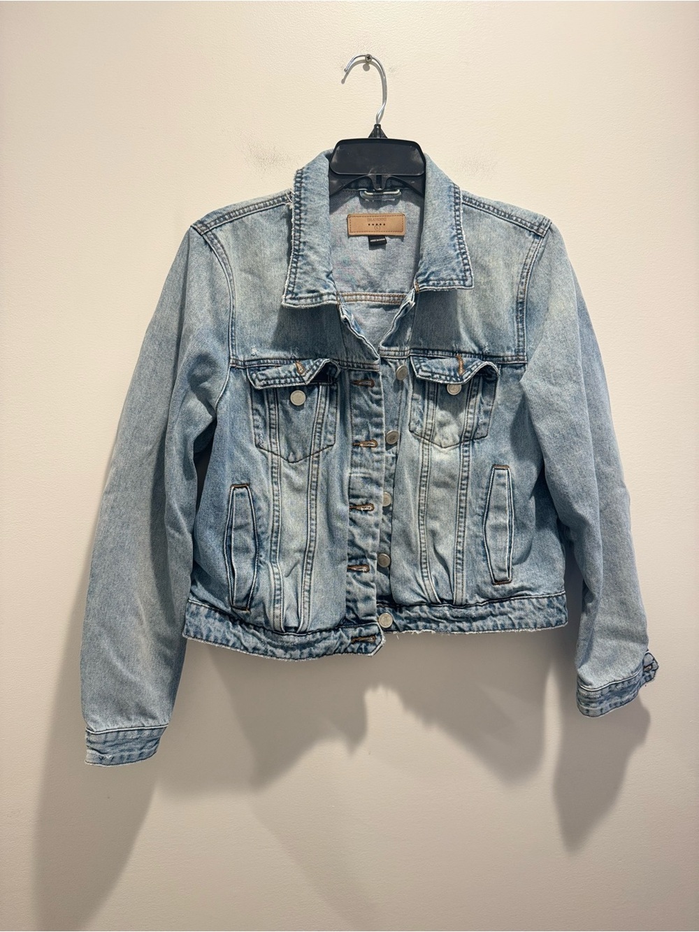 Blank NYC distressed denim jacket